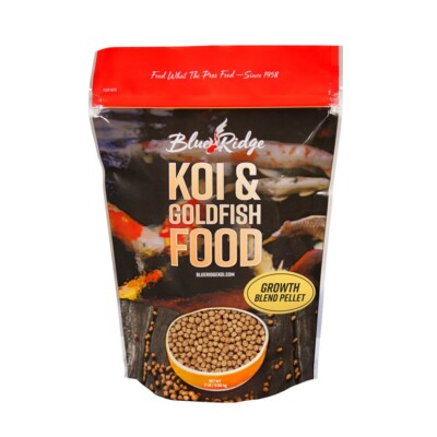 Blue Ridge Growth Formula Koi & Goldfish Food - Mini, Large or Mixed Pellets