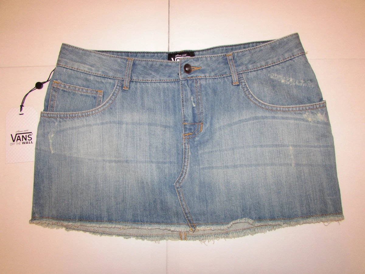 Denim skirt cheap and vans