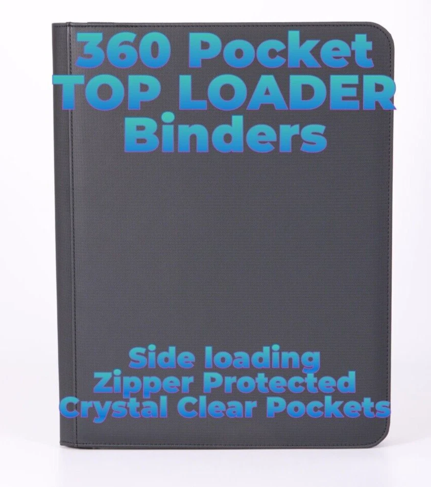 3x3 360 POCKET MEGA CAPACITY - Top Loader Folders - Australian Stock