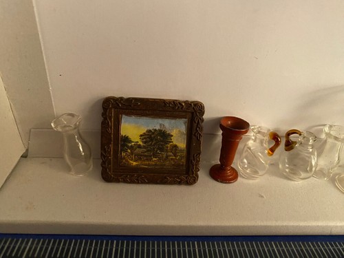 Casa delle bambole antica/vintage RARA miniatura VETRO, METALLO, ALTRO - Foto 6 di 9