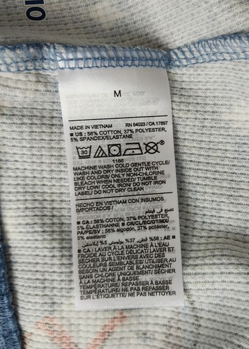 Old Navy Women's M Waffle-Knit Pajama Leggings Blue elasticized waist ~ New - Picture 5 of 5