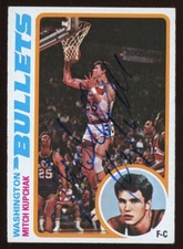 1978-79 Topps MITCH KUPCHAK Signed Card autograph AUTO BULLETS LAKERS TAR HEELS