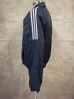adidas PrimeGreen Men's Navy Zipper Front Windbreaker Bomber