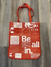 Large Red and white Lululemon reuseable Shopping/Gift Bag