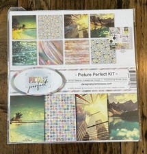 Picture Perfect Reminisce Collection Kit Scrapbooking 12x12 paper stickers NEW 