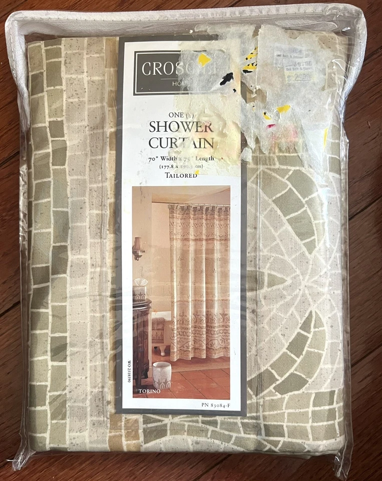 NUEVO Cortina de Ducha Croscill Home Torino Nº 6026 Nuevo en Paquete 70” C 75 Nuevo en Paquete Foto 2 de 4