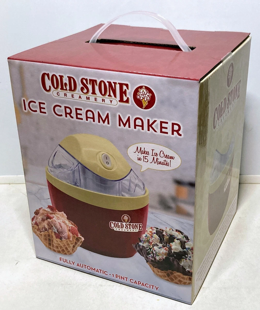 Cold Stone Creamery Ice Cream Maker Machine 1pt Bowl Gelato Sorbet