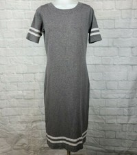 Easy by Jones Women's 34 Knit Midi Dress Short Sleeve Stretch