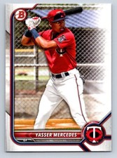 2022 Bowman Draft #BD-11 Yasser Mercedes Minnesota Twins