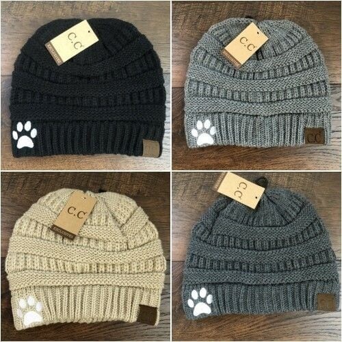 Paw Print Embroidered Classic CC Beanie - Picture 1 of 10