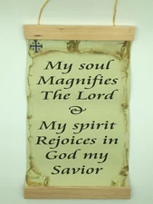 Luke 1:46, My Soul Magnifies the Lord..., Canvas Wall Print, 8x12