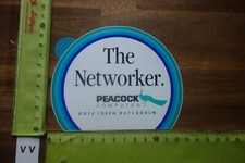 Alter Aufkleber Büro Computer Internet Zubehör PEACOCK Networker