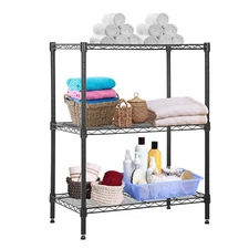 3-Shelf Adjustable,Storage Shelves Wire Shelving Unit Metal Shelve Storage Shelf