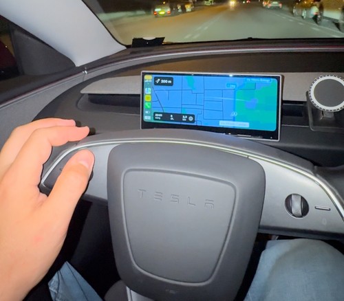 HANSSHOW TESLA MODEL 3 HIGHLAND SCREEN MONITOR CARPLAY ANDROID AUTO + FRONT CAM - Foto 10 di 11
