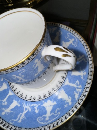 Antique Crown Staffordshire Grecian Dancing Maiden - Demitasse Cup & Saucer 1924 - Picture 2 of 5