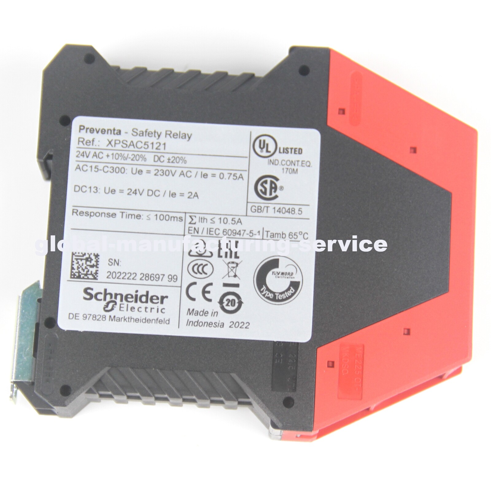 New In Box SCHNEIDER Telemecanique XPSAC5121 Emergency Stop Module