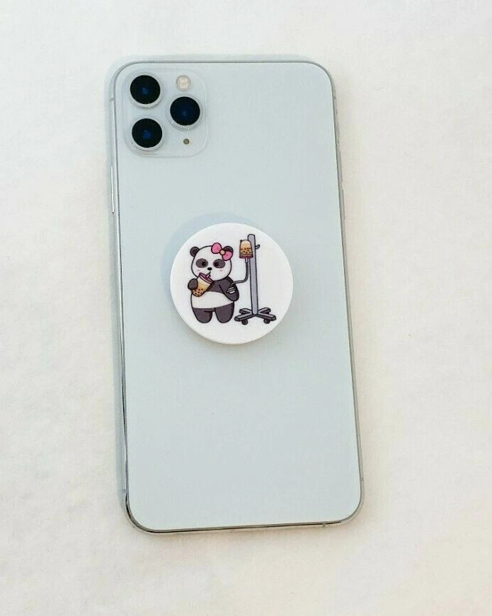 2 empuñaduras de soporte para teléfono celular Boba Panda Bear té con leche súper lindas Foto 3 de 4