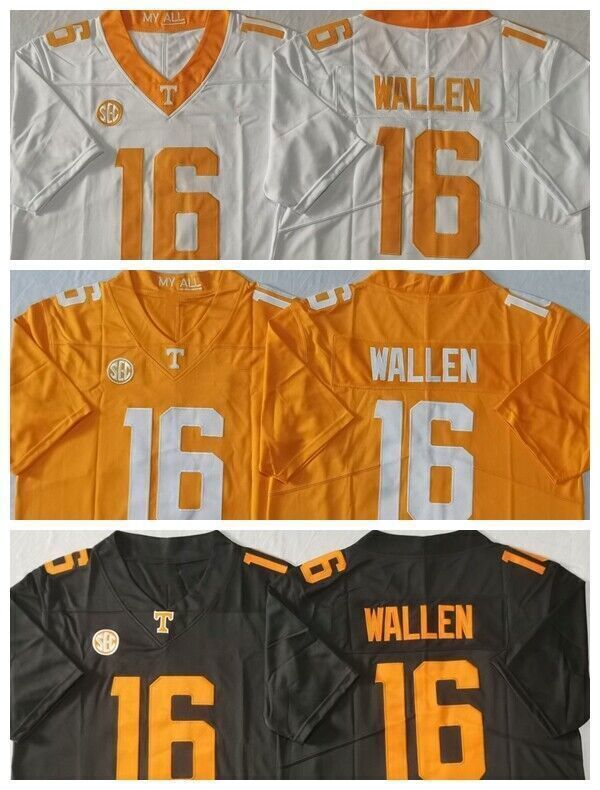 Morgan Wallen Stitched Jersey Black Orange White Sizes S-3XL for Adults