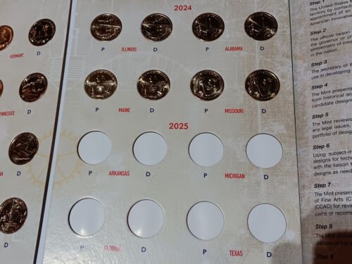Full Set 52 Coins 2018-2025* (P&D) American Innovation Dollars & Whitman Book - Picture 4 of 23