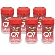 6 x 125g TYPHOO QT ONE CUP INSTANT BLACK TEA WITH WHITENER JARS (6X125GM)
