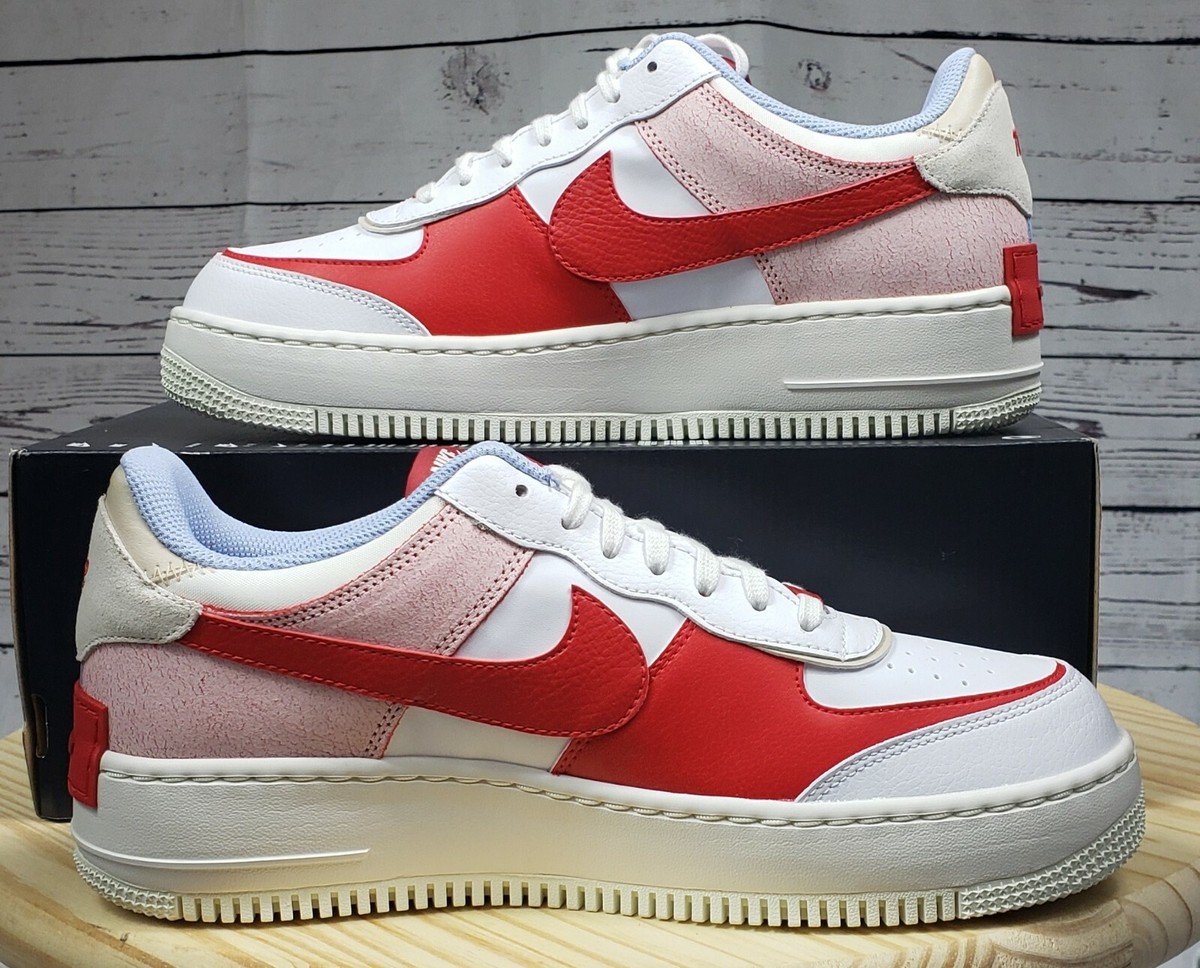 スニーカー Nike Air Force 1 Shadow Cracked Leather (W) Nike Air Force 1 Shadow Cracked Leather - Rush Orange W for