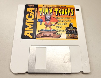 Commodore Amiga, Tiny Troops video game, March 1997, 3.5'' floppy disk *UNTESTED*