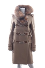 Balenciaga Fox Fur-trimmed Wool Coat - Runway Collection / Camel