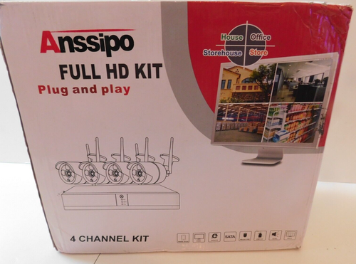 Anssipo Model:ASP-8029BWF-8CH-4CAM Full HD Video Recorder Camera System New - Bild 2 von 10