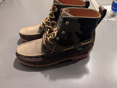NWOB Mens Polo RL Country Mid Range Camo suede boots size 10.5 gorpcore casual Polo Ralph Lauren Polo Country Suede Ranger Camo Boots Men main image 4