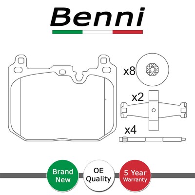 Brake Pads Set Front Benni Fits Mini Cooper One Clubman BMW X1 34106889266