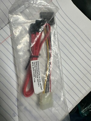 1 SET OF TWO 6'' 4Pin IDE to 15 Pin SATA Power Cable & 17'' SATA Hard Drive Cable