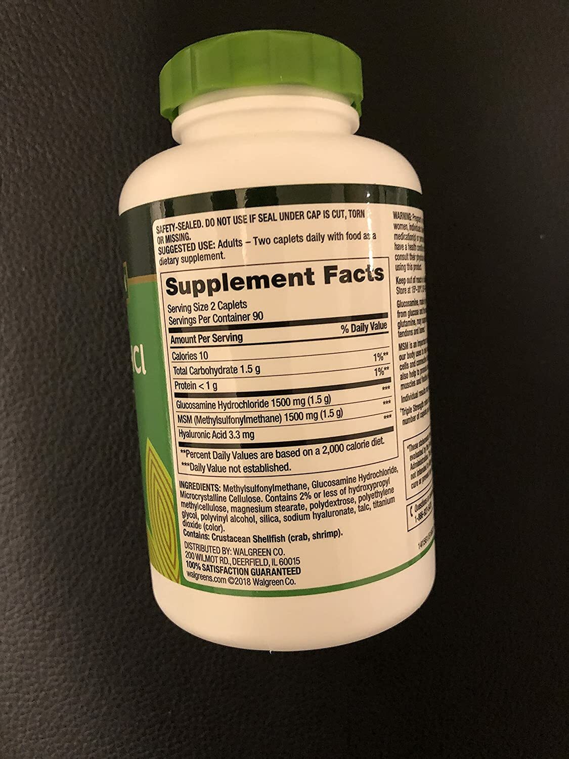 Finest Nutrition Glucosamine MSM Triple Strength 180 Caplets for sale