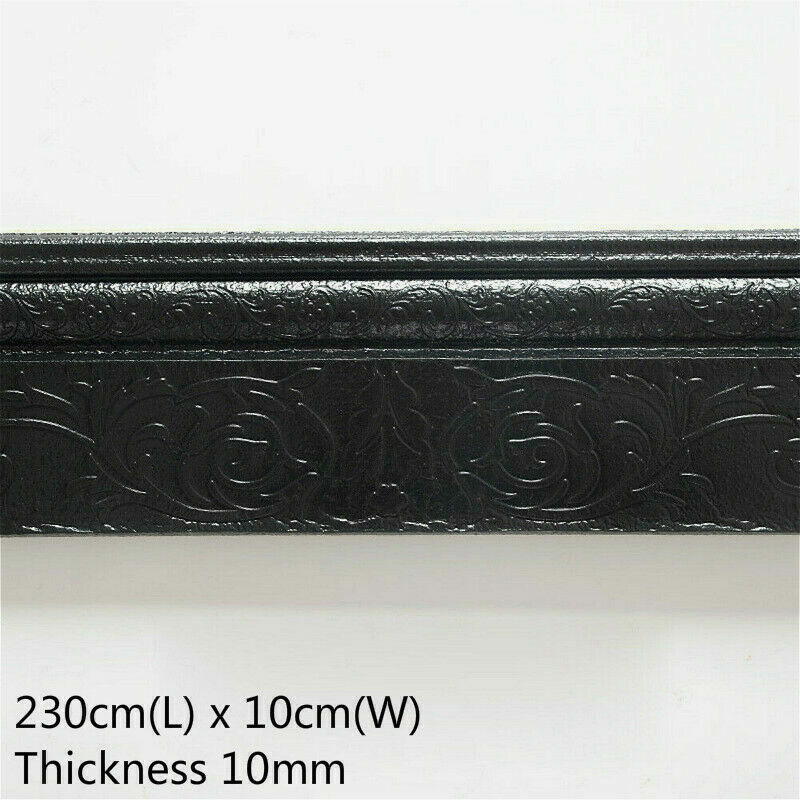 2.3M Self Adhesive Wall Skirting Border 3D Floral Pattern Wallpaper Craft