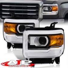 Black Amber Oe Style Head Lights Lamps For 2014-2019 Gmc Sierra 1500 2500 3500 Black Amber Oe Style Head Lights Lamps For 2014-2019 Gmc Sierra 1500 2500 3500