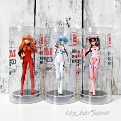 Neon Genesis Evangelion UCC Coffee Figure Asuka & Mari & Rei