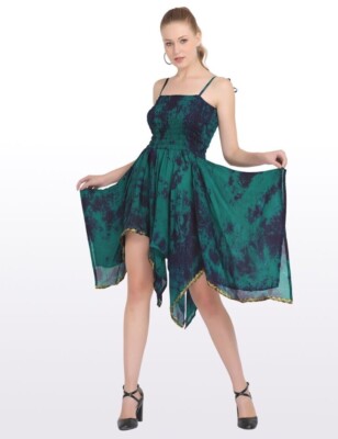 Summer Dress for Women Spaghetti Strap Tube Top Asymmetrical Sundress  Wholesale | eBay
