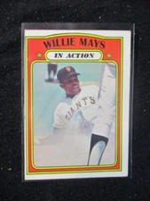 1972 Topps #50 Willie Mays In Action San Francisco Giants 0003955