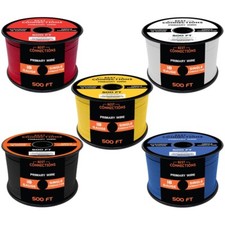 18 Gauge Car Audio Primary Wire 500ft  5 Rolls   Remote, Power/Ground Electrical