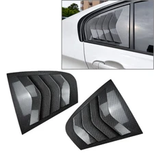 Rear Side Window Quarter Louver Trim For BMW 3 Series F30 2013-2019 Carbon Fiber