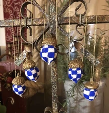 5 Mc Childs Inspired Real Hickory/ Acorn Tree Ornaments