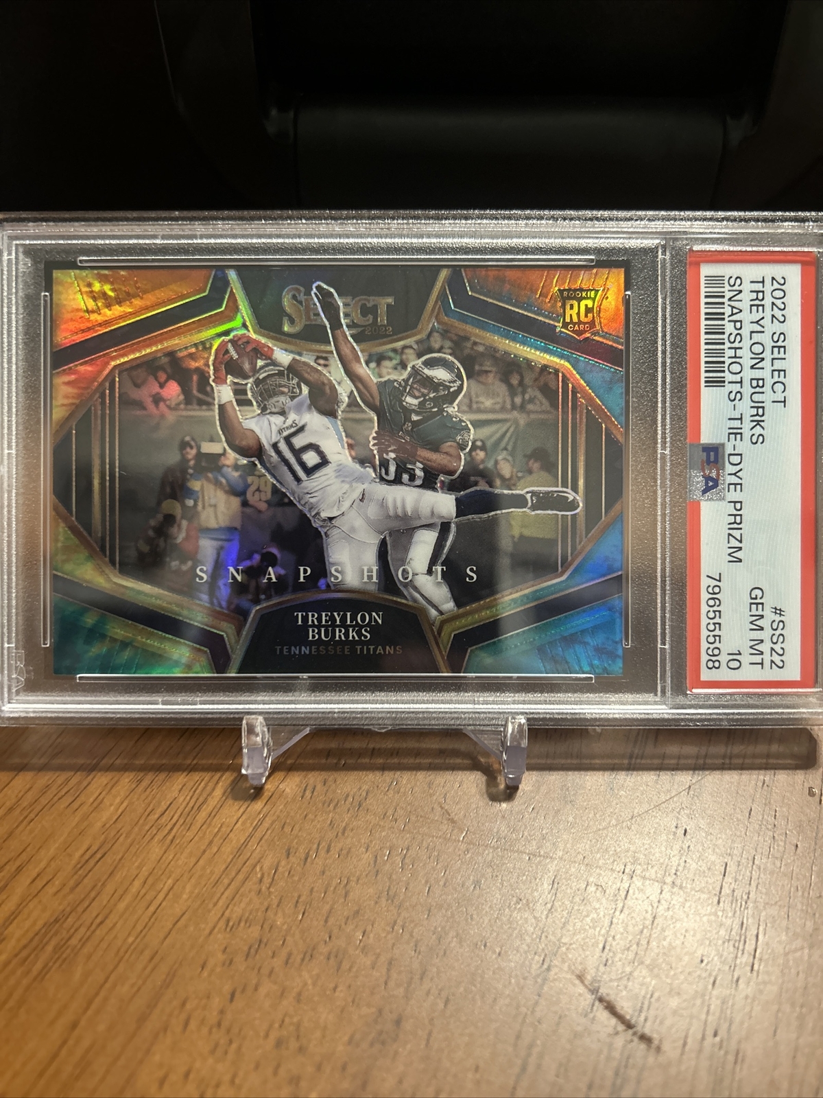 Treylon Burks Panini Select Snapshots #SS22 Tie-Dye Prizm