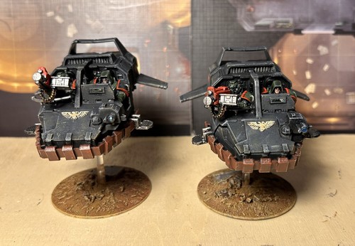 Lotto 40k Dark Angels Land Speeder x2 *dipinti* - Foto 4 di 13