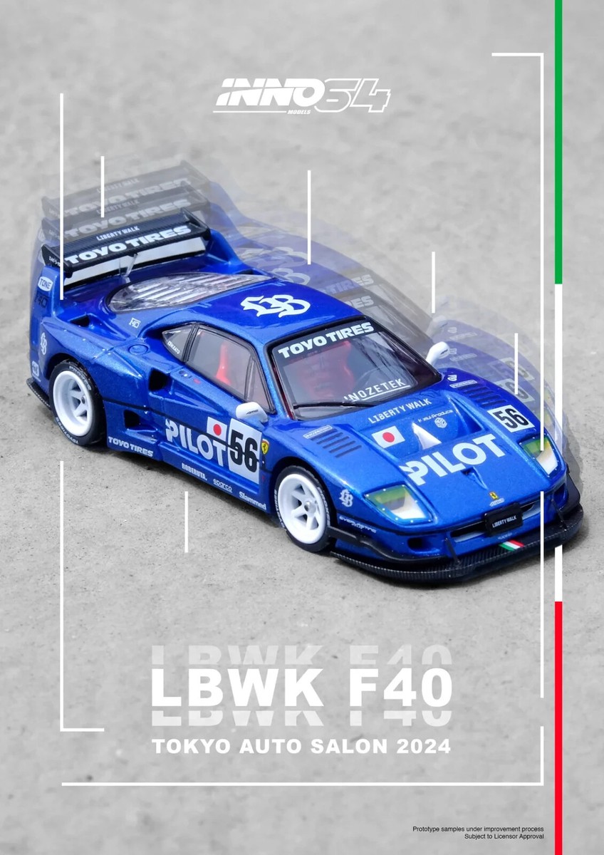 ミニカー lbwk f40 LBWK (Liberty Walk) F40 Chrome Silver 1/64 Diecast Model Car