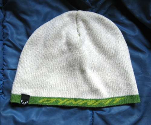 Dynafit Knit Beanie Size 58cm White & Lime Green - Picture 2 of 5