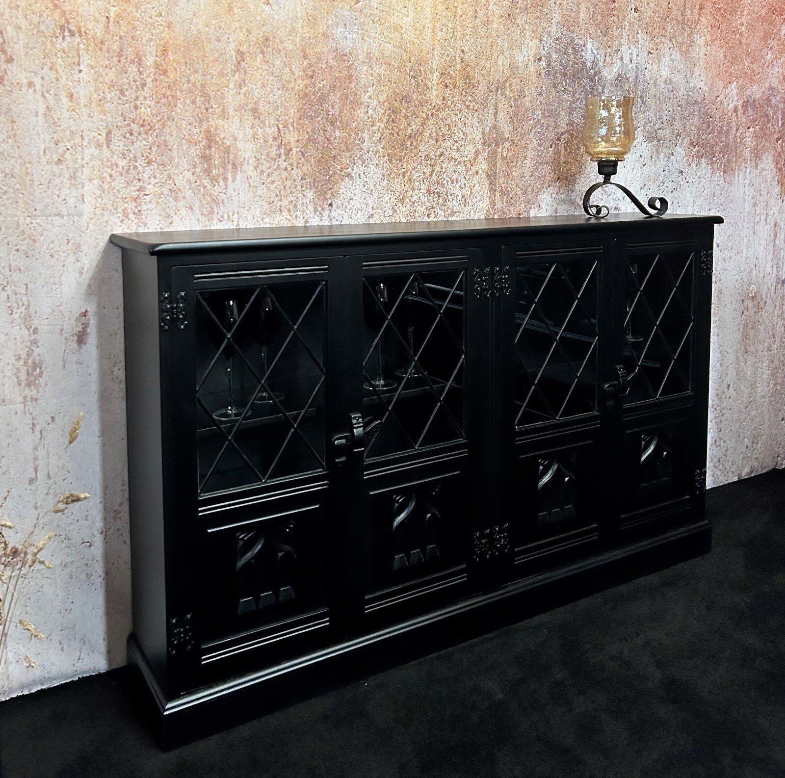 Black Oak Vintage Sideboard eBay