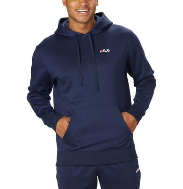 Мужские толстовки FILA Performance синий пуловер с капюшоном 7290₽