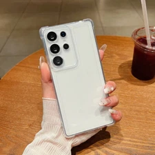 For Samsung S25 S24 FE Ultra S23 A16 A55 A35 A56 A36 Shockproof Clear Case Cover