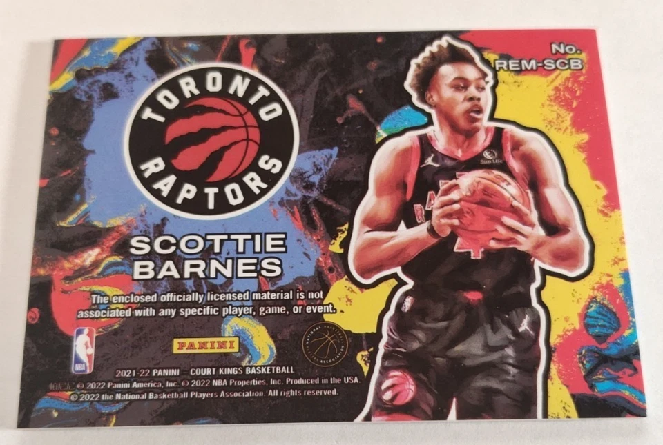2021 Court Kings Scottie Barnes Rookie Expression Rookie Patch - Image 2 of 2