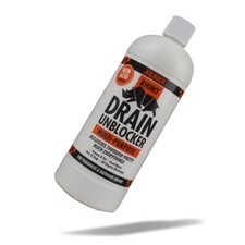 Rhino Drain Unblocker 1L, Non-Acid Formula For Grease Fat, Hair, And Food Waste