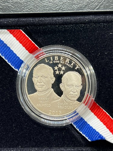 2013-S 5 Star General Commemorative Silver Half Dollar-Uncirc/Eisenhower/Case - Picture 2 of 3
